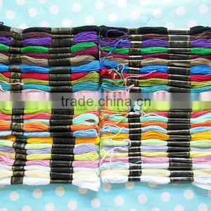 50pcs Mixed Colours CROSS STITCH Cotton EMBROIDERY THREAD Sewing Skeins Floss Kit thumbnail-2