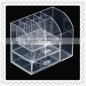 Table Top Cosmetic Makeup Organizer Clear Storage Box thumbnail-1