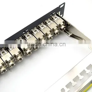 LY-PP6A-02 CAT6A 24 PORT PATCH PANEL RACK MOUNT TUFF JACKS QUALITY! 19" 1U STP Blank Patch Panel With Back Bar thumbnail-6