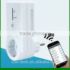 WiFi Cell Phone Wireless Remote Control Switch Smart Power Socket EU Plug thumbnail-1