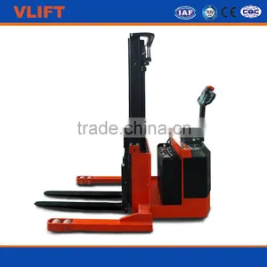 1.4 Ton Straddle Full Electric Stacker Lift Height 4M thumbnail-1