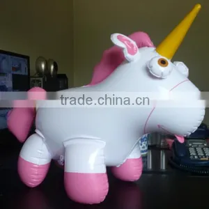 Factory Sale Cheap Pink Pvc Inflatable Unicorn, Float Animal Toys, thumbnail-1