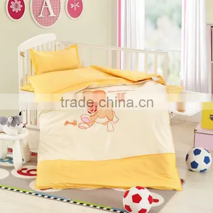 Home Use and 3 Pcs High Quantity Baby Crib Bedsheet Set thumbnail-1