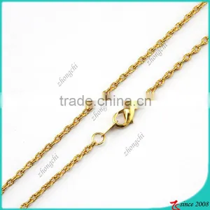 Hot Selling Gold Chain Necklace For Floating Locket Chain Necklace(FN16040839) thumbnail-2