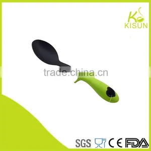 Anti-slip Nylon Tool Green Heart Handle Nylon Spoon thumbnail-2