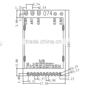 800 Meters Transparent Communication UART Interface Data Collect rf Module thumbnail-2