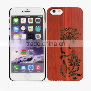 Chinese Style Engrave Flower Pattern Real Wood Phone Case For Iphone 5 Case. thumbnail-4