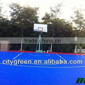 Interlocking Modular Basketball Court Floor, Outdoor Playground PP Mat Flooring thumbnail-1