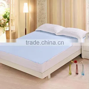Luxury Pink Wholesale Cotton Terry TPU Knitted Flat Bed Sheet thumbnail-2