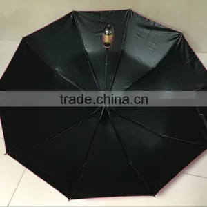 2017 21inch 10ribs High Quality Smart Auto 3 Folding Black Coating Best UV Super Strong Umbrella thumbnail-6