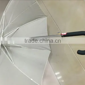 2016 25inch 14mm Luxury Auto Fiberglass And Gold Aluminum Frame Double Layers High Quality Straight Umbrella thumbnail-2