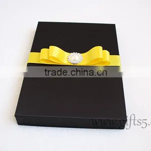 Luxury Black Wedding Invitation Boxes for Cards thumbnail-4