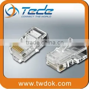Category 6 UTP Gold Plating Modular Plug RJ45 Modular Plug Connector thumbnail-1
