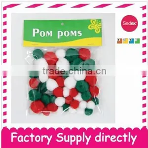 Mixed Christmas Decorations Colorful Pom Poms for Kids DIY- Christmas Crafts thumbnail-1