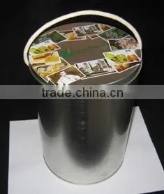 Handle Tin Box, Round Tin Box With Rope thumbnail-1