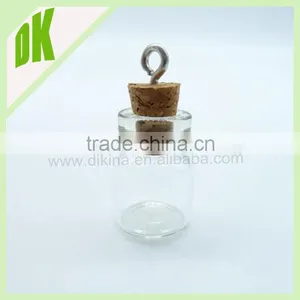 Clear Glass Bottles With Corks,Glass Jar  Glass-Bottle -Necklaces-with Cork Stopper // Mini Empty Small Glass Bottles With Lids thumbnail-1