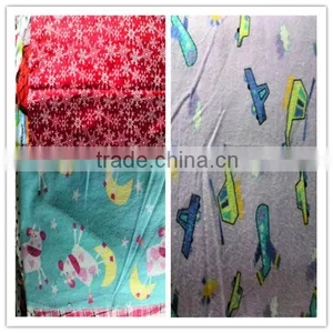 Two Side Brush Printed Cotton Flannel Fabric thumbnail-1