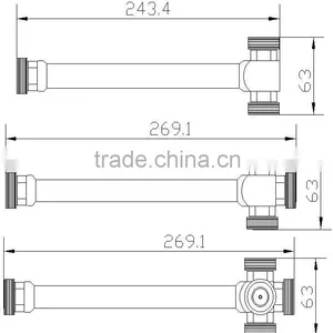 Power Splitter/Divider (800-2500/800-2700/698-2700MHz, 500W, 7/16 DIN-F, 2/3/4 Ways) thumbnail-3