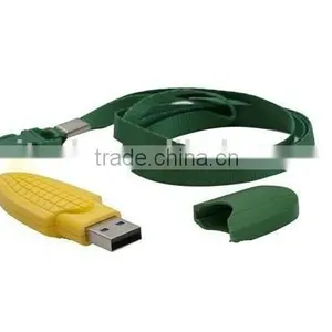 2GB Soft PVC Corn Shaped Usb Flash Drive Gift 100% Real Capacity Usb Flash Disk Memory USB 2.0 With Key Chain thumbnail-1