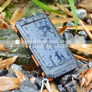 CE FCC ROHS Certificated Solar Charger Power Bank 10000mah Waterproof IP68 thumbnail-1