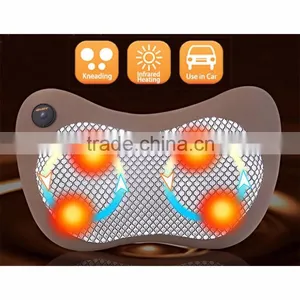 Electric Mini Infrared Heat Shiatsu Car Massage Pillow thumbnail-1