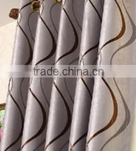 100% Poly Sun-shading Jacquard Blackout Fabric Flame Retardant Blackout Fabric for Living Room thumbnail-3