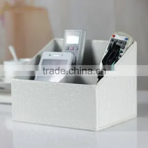 Wholesale Business Office Stationery, Black Luxury Leather Storage Boxes, Household Red Storage Box thumbnail-1