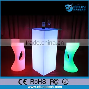 Nightclub/bar/wedding/party Led Bar Chair,portable Led Colored Salon Chairs thumbnail-2