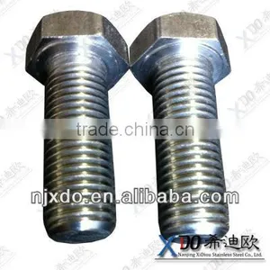 Inconel600 M16 Hex Bolt With Nut and Washer 2.4816 Uns N06600 thumbnail-1