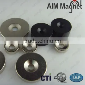Rare Earth Neodymium Disc N52 Magnets D25*2mm With Countersunk Hole thumbnail-1