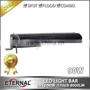 17in 90W High Power Single Row Light Bar for Automotive 4x4 ATV Motorcycle UTV SUV Raptor F250 Bumper Bullbar thumbnail-3