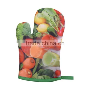 Baking Fruit Printed Kitchen Oven Mitts thumbnail-1