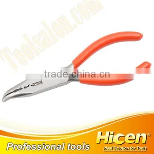 Bent Nose Fishing Pliers Dipped Handle thumbnail-1