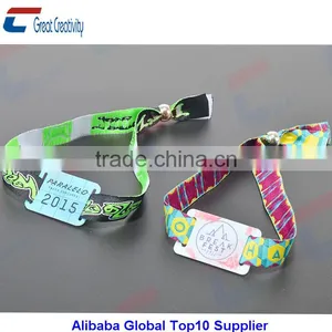 Motivational Custom Made Wristband Woven Band With RFID Small Tag thumbnail-1