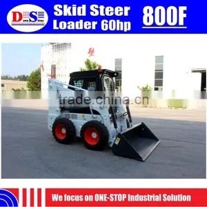 800F WECAN Mini Skid Steer Loader 60hp Snow Blade Snow Blower Skid Steer Loader Attachments thumbnail-3