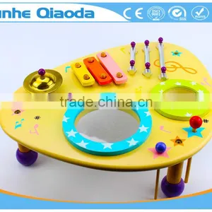 Wooden Musical Toys Percussion Instruments Two Drum Table Xylophone Drum Symbol Noisy /educational Wooden Toy/ thumbnail-6