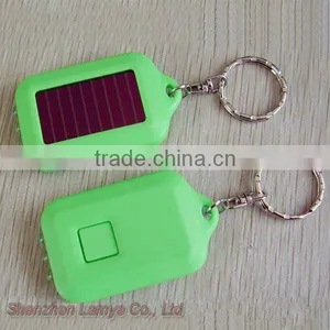 The CE RoHs Certificated Solar Led Keychain Flashlight thumbnail-1