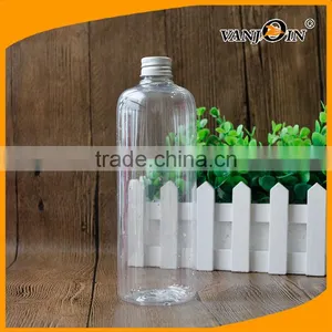 Large 16 Ounce Amber PET Plastic Boston Round Bottles thumbnail-1