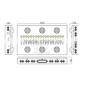 900W LED Grow Light Grow Light Panel 5W Chip With 3 Dimmers thumbnail-4