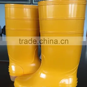 Fashion Yellow Pvc Rain Boots, Cheap Work Shoes thumbnail-3