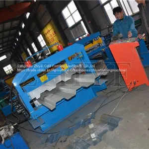 PLC Controlled Equipment Aluminium Decking Floor Tiles Production Line thumbnail-2