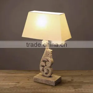 Classic Provincial Decorative Table Lamp, Vine Flower Design Resin Table Lamp thumbnail-1