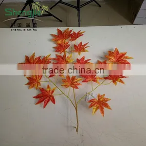 CHY070920 Simulate Green Tree Leaves Maple Artificial Leaf Craft for Sale thumbnail-6