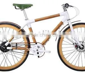 Eco-friendly Original Bamboo White Joint City Bicycle thumbnail-1