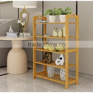Japanese Style Bamboo Wooden Shoes Rack thumbnail-3