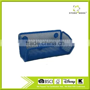 Blue Metal Mesh Rectangle Magnetic Holder With Magnets thumbnail-1