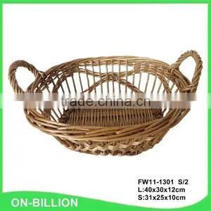 New Oval Bulk Kitchen Vegetable Wicker Storage Basket thumbnail-4