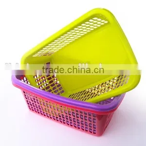 Promotional Plastic Large Size Kitchen Basket Fruit Vegetable Sieve Storage Basket Dropping Water thumbnail-3