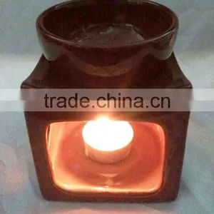 Ceramic Chocolate Fondue Set With Tealight Burner Factory Wholesale thumbnail-2