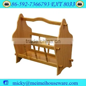 Cherry Wooden Magazine Rack thumbnail-1